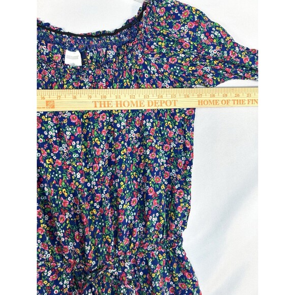 Polo Ralph Lauren Romper Floral Bell Sleeve Ruffle Size Small Festival - Picture 8 of 10